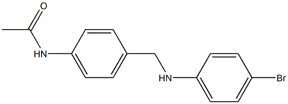 N-(4-{[(4-bromophenyl)amino]methyl}phenyl)acetamide Structure