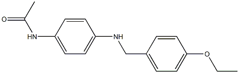 N-(4-{[(4-ethoxyphenyl)methyl]amino}phenyl)acetamide 구조식 이미지