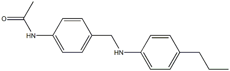 N-(4-{[(4-propylphenyl)amino]methyl}phenyl)acetamide 구조식 이미지