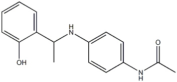 N-(4-{[1-(2-hydroxyphenyl)ethyl]amino}phenyl)acetamide Structure