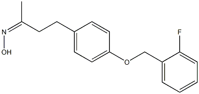 N-(4-{4-[(2-fluorophenyl)methoxy]phenyl}butan-2-ylidene)hydroxylamine Structure