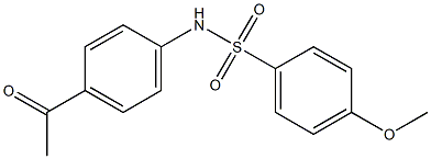 N-(4-acetylphenyl)-4-methoxybenzene-1-sulfonamide Structure