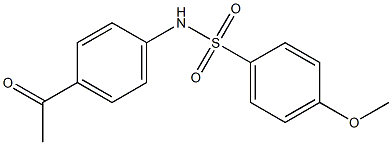 N-(4-acetylphenyl)-4-methoxybenzene-1-sulfonamide 구조식 이미지