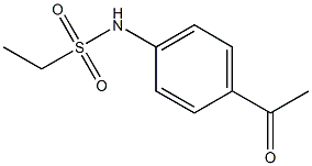 N-(4-acetylphenyl)ethanesulfonamide Structure