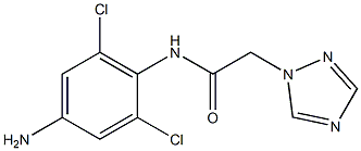 N-(4-amino-2,6-dichlorophenyl)-2-(1H-1,2,4-triazol-1-yl)acetamide Structure