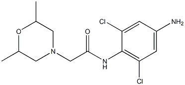 N-(4-amino-2,6-dichlorophenyl)-2-(2,6-dimethylmorpholin-4-yl)acetamide Structure