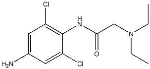 N-(4-amino-2,6-dichlorophenyl)-2-(diethylamino)acetamide 구조식 이미지