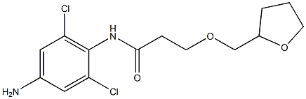 N-(4-amino-2,6-dichlorophenyl)-3-(oxolan-2-ylmethoxy)propanamide Structure