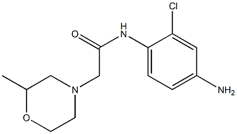 N-(4-amino-2-chlorophenyl)-2-(2-methylmorpholin-4-yl)acetamide 구조식 이미지
