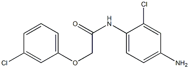 N-(4-amino-2-chlorophenyl)-2-(3-chlorophenoxy)acetamide 구조식 이미지