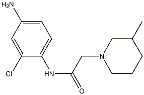 N-(4-amino-2-chlorophenyl)-2-(3-methylpiperidin-1-yl)acetamide 구조식 이미지