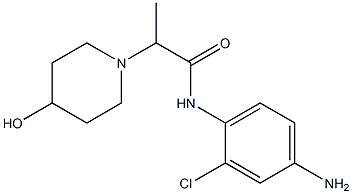 N-(4-amino-2-chlorophenyl)-2-(4-hydroxypiperidin-1-yl)propanamide 구조식 이미지