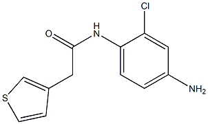 N-(4-amino-2-chlorophenyl)-2-(thiophen-3-yl)acetamide 구조식 이미지