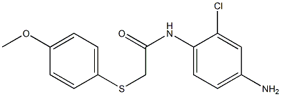 N-(4-amino-2-chlorophenyl)-2-[(4-methoxyphenyl)sulfanyl]acetamide Structure