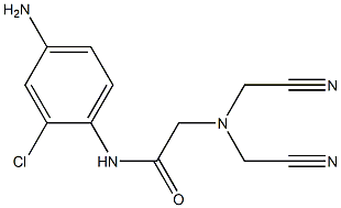 N-(4-amino-2-chlorophenyl)-2-[bis(cyanomethyl)amino]acetamide 구조식 이미지