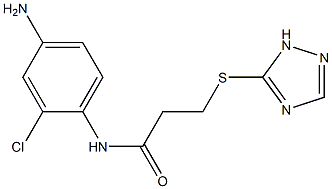 N-(4-amino-2-chlorophenyl)-3-(1H-1,2,4-triazol-5-ylsulfanyl)propanamide 구조식 이미지