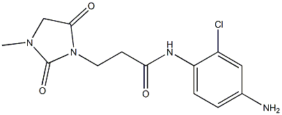 N-(4-amino-2-chlorophenyl)-3-(3-methyl-2,5-dioxoimidazolidin-1-yl)propanamide Structure