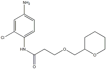 N-(4-amino-2-chlorophenyl)-3-(oxan-2-ylmethoxy)propanamide Structure