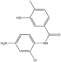 N-(4-amino-2-chlorophenyl)-3-hydroxy-4-methylbenzamide 구조식 이미지