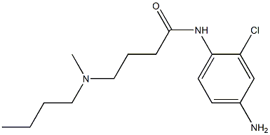 N-(4-amino-2-chlorophenyl)-4-[butyl(methyl)amino]butanamide 구조식 이미지