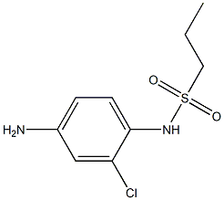 N-(4-amino-2-chlorophenyl)propane-1-sulfonamide 구조식 이미지