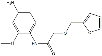 N-(4-amino-2-methoxyphenyl)-2-(2-furylmethoxy)acetamide 구조식 이미지