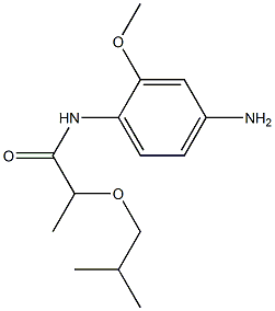 N-(4-amino-2-methoxyphenyl)-2-(2-methylpropoxy)propanamide 구조식 이미지