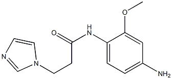 N-(4-amino-2-methoxyphenyl)-3-(1H-imidazol-1-yl)propanamide 구조식 이미지