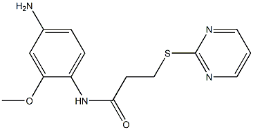 N-(4-amino-2-methoxyphenyl)-3-(pyrimidin-2-ylsulfanyl)propanamide Structure