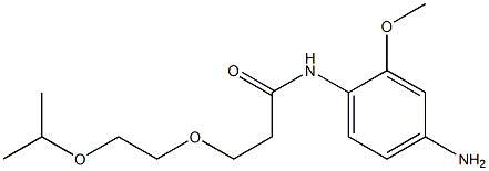 N-(4-amino-2-methoxyphenyl)-3-[2-(propan-2-yloxy)ethoxy]propanamide 구조식 이미지