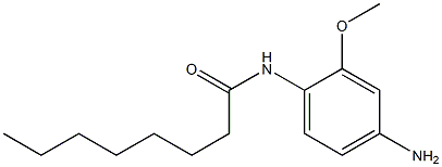 N-(4-amino-2-methoxyphenyl)octanamide Structure