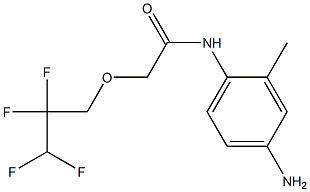 N-(4-amino-2-methylphenyl)-2-(2,2,3,3-tetrafluoropropoxy)acetamide 구조식 이미지