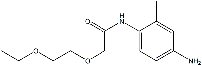 N-(4-amino-2-methylphenyl)-2-(2-ethoxyethoxy)acetamide 구조식 이미지