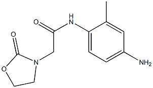 N-(4-amino-2-methylphenyl)-2-(2-oxo-1,3-oxazolidin-3-yl)acetamide Structure