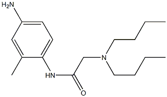 N-(4-amino-2-methylphenyl)-2-(dibutylamino)acetamide Structure