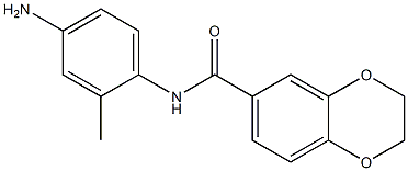 N-(4-amino-2-methylphenyl)-2,3-dihydro-1,4-benzodioxine-6-carboxamide 구조식 이미지