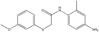 N-(4-amino-2-methylphenyl)-2-[(3-methoxyphenyl)sulfanyl]acetamide Structure