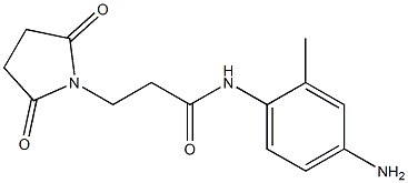 N-(4-amino-2-methylphenyl)-3-(2,5-dioxopyrrolidin-1-yl)propanamide Structure