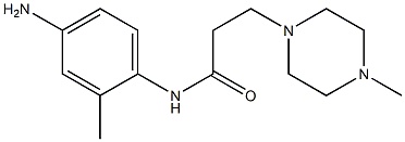 N-(4-amino-2-methylphenyl)-3-(4-methylpiperazin-1-yl)propanamide 구조식 이미지