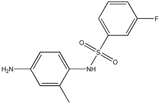 N-(4-amino-2-methylphenyl)-3-fluorobenzenesulfonamide Structure