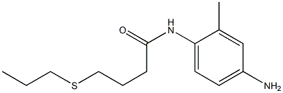 N-(4-amino-2-methylphenyl)-4-(propylsulfanyl)butanamide Structure