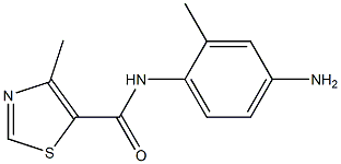 N-(4-amino-2-methylphenyl)-4-methyl-1,3-thiazole-5-carboxamide 구조식 이미지