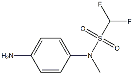 N-(4-aminophenyl)-1,1-difluoro-N-methylmethanesulfonamide 구조식 이미지