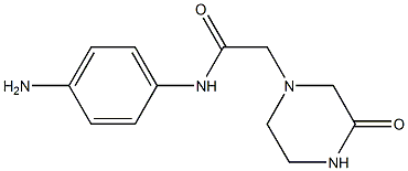 N-(4-aminophenyl)-2-(3-oxopiperazin-1-yl)acetamide 구조식 이미지