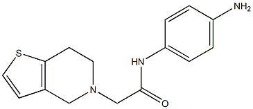 N-(4-aminophenyl)-2-(6,7-dihydrothieno[3,2-c]pyridin-5(4H)-yl)acetamide Structure