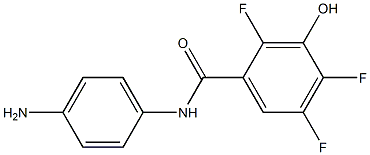N-(4-aminophenyl)-2,4,5-trifluoro-3-hydroxybenzamide 구조식 이미지