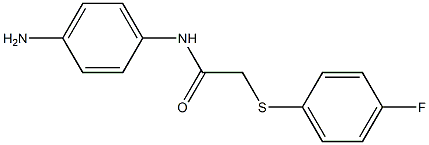 N-(4-aminophenyl)-2-[(4-fluorophenyl)sulfanyl]acetamide Structure