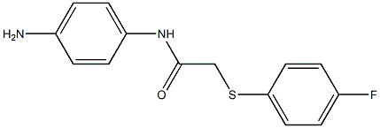 N-(4-aminophenyl)-2-[(4-fluorophenyl)sulfanyl]acetamide 구조식 이미지