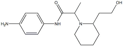 N-(4-aminophenyl)-2-[2-(2-hydroxyethyl)piperidin-1-yl]propanamide 구조식 이미지