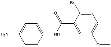 N-(4-aminophenyl)-2-bromo-5-methoxybenzamide 구조식 이미지